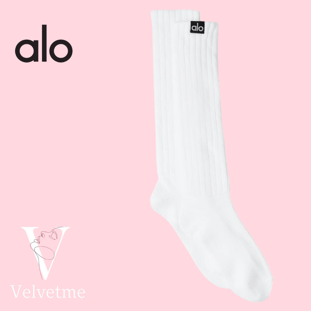 Unisex Scrunch Sock - White